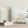 Fata perna Paste decorativa 45x45 cm bumbac 100% Romeo fata dubla cu iepuras si verso uni