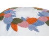 Pernă decorativă cu broderie texturată în formă de coroană de Paște, culori pastelate, 45x45cm, detaliu fermoar ascuns