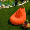 fotoliu bean bag portocaliu interior exterior din material Oxford 100% poliester pentru gradina si terasa acoperita