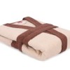 Halat de baie bumbac 100% ,Cotton Box, marime M/L, Fine - Beige, Brown