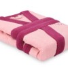 Halat de baie bumbac 100% ,Cotton Box, marime S/M , Fine - Pink, Damson