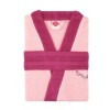 Halat de baie bumbac 100% ,Cotton Box, marime S/M , Fine - Pink, Damson