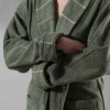 Halat de baie bumbac 100%, Story Home, L-XL, Carmine Robe Olive