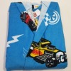 Halat de baie pentru copii Disney Cars, albastru, din bumbac, cu imprimeu colorat cu mașini, moale și absorbant, pentru vârste între 6-8 ani.