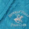 Halat de baie unisex bumbac, marime M/L, Beverly Hills Polo Club, Turcoaz
