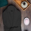 Halat de baie velur 100% bumbac, marime L/XL, Negru