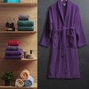 Halat de baie velur 100% bumbac, marime S/M, Mov