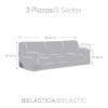 Husa bielastică canapea 3 locuri, Premium ROC, C/6 Gri – extensibilă până la 260 cm, fixare perfectă și design modern
