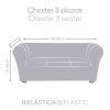 Husa bielastica canapea 3 locuri Chesterfield, Premium ROC, C/11 Bej Inchis