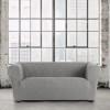 Husa bielastica canapea 3 locuri Chesterfield Premium ROC C/6 Gri