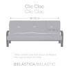 Husa bielastica canapea 3 locuri fara brate, Premium ROC, C/16 gri inchis
