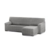 Husa colțar dreapta, bielastică 250–360 cm, Premium ROC, C/6 gri – fixare perfectă și aspect modern