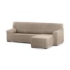 Husa colțar dreapta, bielastică 250–360 cm, Premium ROC, C/11 bej inchis– fixare perfectă și aspect modern