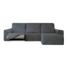 Husa colțar dreapta cu recliner, bielastică 250–360 cm, Premium ROC, C/16 Antracit– fixare perfectă și aspect modern