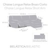 Husa colțar dreapta cu recliner, bielastică 250–360 cm, Premium ROC, C/16 Antracit– fixare perfectă și aspect modern