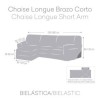Husa colțar stanga, bielastică 250–360 cm, Premium ROC, C/6 Gri – fixare perfectă și aspect modern