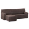 Husa colțar stanga, bielastică 250–360 cm, Premium ROC, C/7 Maro – fixare perfectă și aspect modern