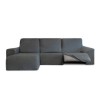 Husa colțar stanga cu recliner, bielastică 250–360 cm, Premium ROC, C/01 bej– fixare perfectă și aspect modern