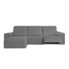 Husa colțar stanga cu recliner, bielastică 250–360 cm, Premium ROC, C/01 bej– fixare perfectă și aspect modern