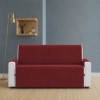 husa protectie canapea 2 locuri bordeaux texturata