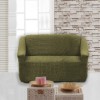 Husa elastica din material creponat, pentru fotoliu, verde (green)