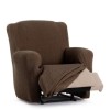 Husa elastica fotoliu cu recliner, Troya, C/7 Maro