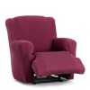 Husa elastica fotoliu cu recliner, Troya, C/8 Bordo