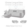 Husa impermeabila coltar dreapta 290cm Oslo Protect C/03 Albastru, matlasata, reversibila, protectie lichide
