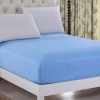 Husa pat tricot cu elastic saltea 140x200cm, albastru