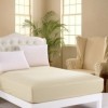 Husa pat tricot cu elastic saltea 140x200cm, crem