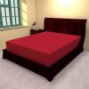 Husa pat tricot cu elastic saltea 140x200cm, Rosu