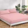 Husa pat tricot cu elastic saltea 140x200cm, roz