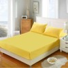 Husa pat tricot cu elastic saltea 160x200cm, galben