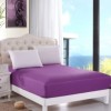 Husa pat tricot cu elastic saltea 180x200cm, mov
