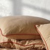 Lenjerie de pat cu design galben, Stone Wash Galben, set de 4 piese