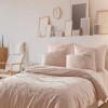 Lenjerie de pat bumbac 100% ranforce prespalat cu broderie in relief Homing