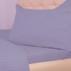 Set lenjerie de pat cu elastic gri, textură damasc, pentru pat 140x200cm, Pucioasa