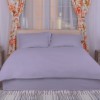 Set lenjerie de pat cu elastic gri, textură damasc, pentru pat 140x200cm, Pucioasa