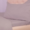 Set lenjerie cu elastic damasc policoton cappuccino pentru pat 160x200 cm, lux și confort