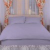 Set lenjerie de pat gri din damasc policoton pentru pat 160x200 cm, design elegant și confortabil