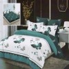 Lenjerie din finet cu elastic, 6 piese, model fluturi eleganți, culori alb și verde