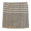 Lenjerie de pat din bumbac ranforce Tac, design geometric modern cu cercuri și linii în nuanțe de gri, alb și negru, cu cearșaf elastic