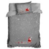 Lenjerie de pat 1 persoana Craciun 3D, bumbac 100% ranforce, Emory
