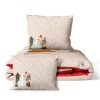 Lenjerie de pat 1 persoana Craciun 3D, bumbac 100% ranforce, Fairy