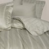 Lenjerii de pat bambus si bumbac Stripe Bej cu design elegant si textura moale