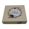 Lenjerie pat dublu bumbac 100% 4 piese Vallerossa Lorena White, design floral delicat în verde și alb.