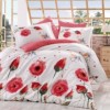 Lenjerie de pat bumbac 100% poplin, Hobby Home, Veronika - Red