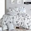 Lenjerie de pat bumbac 100% ranforce, 6 piese, Bahar Home, Blumen Grey