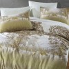Lenjerie de pat Bahar Home Botanic verde cu peisaj natural din bumbac 100% ranforce 145 TC