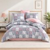 Lenjerie de pat bumbac 100% ranforce Bahar Home Ceramica Roz mozaic decorativ in nuante pastel